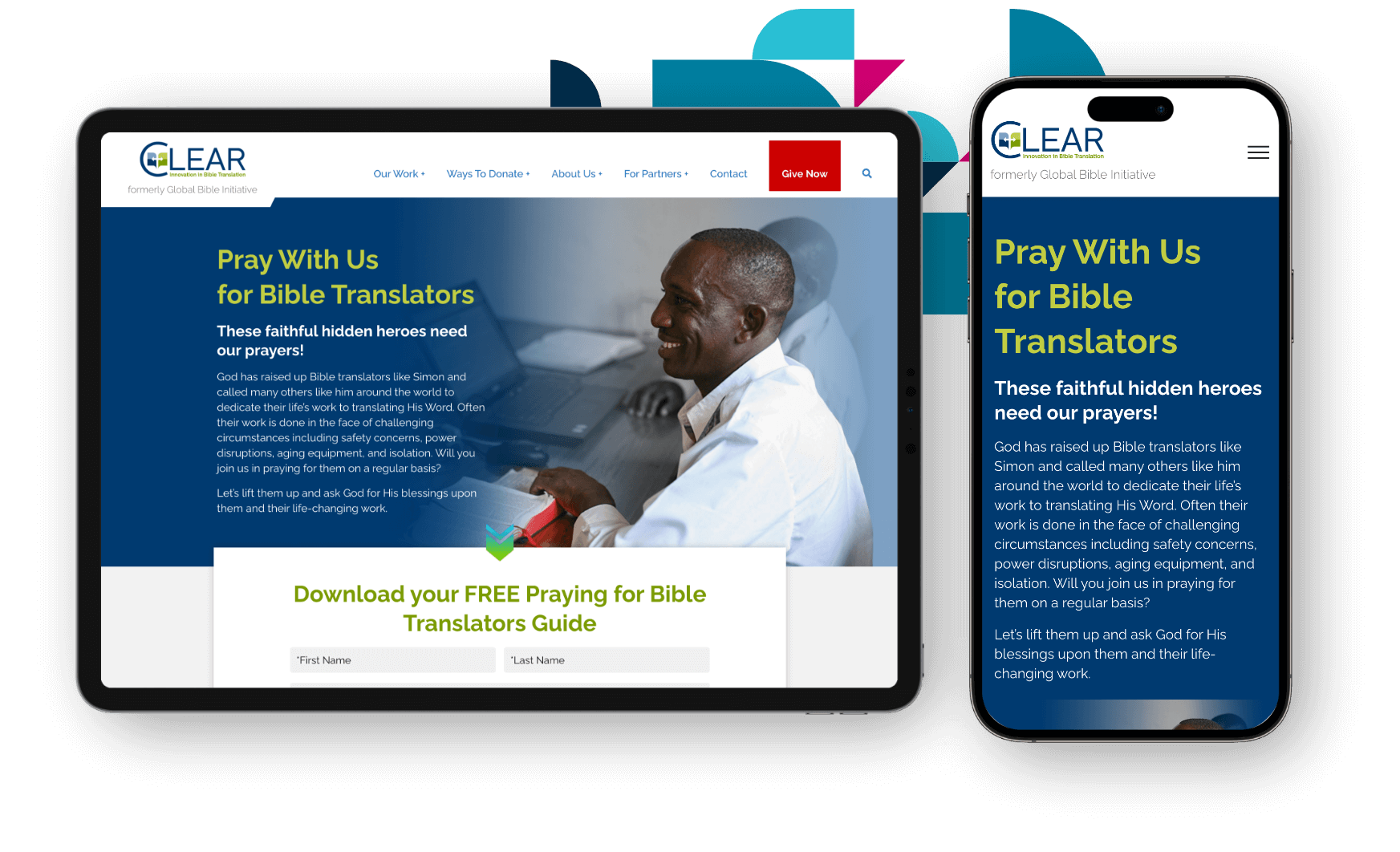 Clear Bible Landing Pages